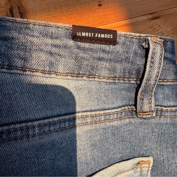 Almost Famous Contrast Patchwork Denim Flare Jean… - image 3