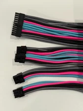 Ensourced Customs Sleeved Modular Cables for Corsair AX, AXi, HX Series + More
