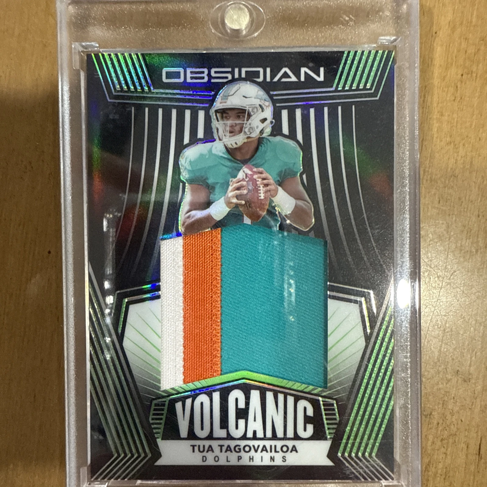 Tua Tagovailoa Panini Obsidian Volcanic Material #VM3 Base