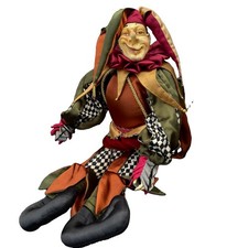 KATHERINE'S COLLECTION WAYNE KLESKI Musical note Harlequin Jester Doll 24  music
