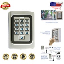 Metal Wired Keypad  Waterproof  2000 Users  12-24VDC Gate Garage Access