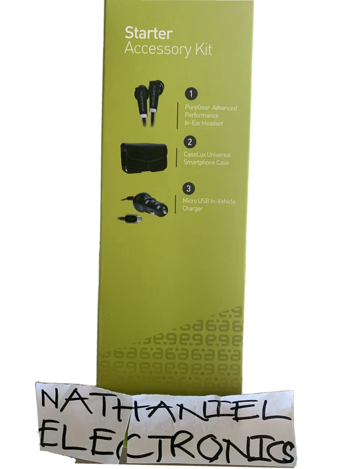 Puregear Universal Starter Accessory Kit For MicroUSB Samsung LG HTC Nokia NIB - Image 3 of 4