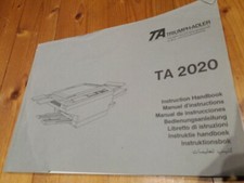 TRIUMPH-ADLER TA 2020 Kopiarka Instrukcja obsługi Instruction Handbook Manual