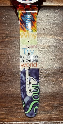Swatch MusiCall Beat Paulo Mendonca Música CD Gráfico Cara Reloj Caja de Regalo Set - Imagen 9 de 14