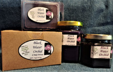 NEW Hand Poured Floral Scents Soy Candles, Tarts Votives - Black Water Orchid