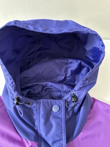 Vintage Columbia Windbreaker Jacket Women's Medium Color Block Lightweight Hood - Picture 2 of 11