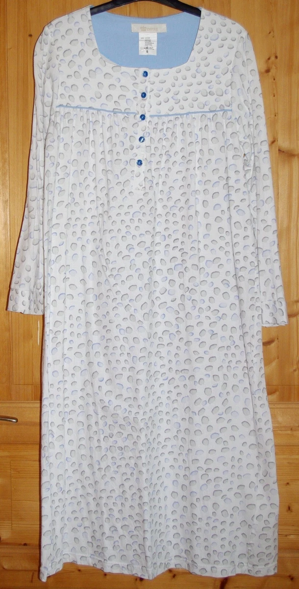 Chemise De Nuit Longue Brodée Rose Pâle - Taille 42/44/46, Coton, Vintage France