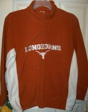 Texas Longhorns Fleece Pull Over Jacket Boys Youth Size 18 / 20 NWT