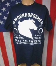 WORK HORSEMEN James Drake med tee Anthony Henry professional wrestling T shirt
