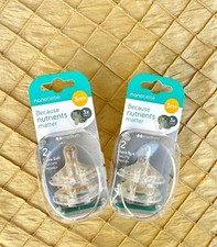 nanobebe Because Nutrients Matter Extra Soft Nipples 3M and Up 2 Pkgs 4pcs