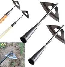 Gardening Tools Hollow Hoe, All-Steel Hardened Hollow Hoe, Sharp Edge Garden Wee