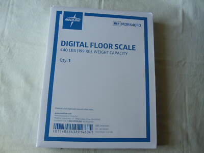 Medline Digital Step-On Floor Scale 440 LB. Weight Capacity MDR440FD-NEW