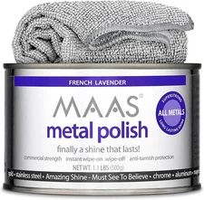 1.1Lb Can plus Free Cloth, Universal Metal Cleaner for All Metals, Clean, Polish