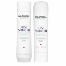Goldwell Dualsenses Just Smooth Taming Shampoo Conditioner 300ml -SET NEW FRESH