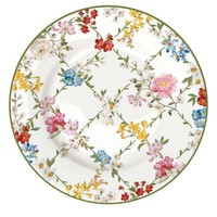 Kuchenteller Garden Dreams Weiß Mit Bunten Blumen D. 19Cm Porzellan Easy Life