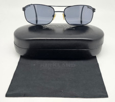 Kirkland Signature Columbia 688062 Black Aviator Eyeglasses Frame w/ Case Italy