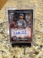 2024 Topps Chrome #RA-BR Blake Rutherford RC Rookie Base Auto Nationals🔥🔥