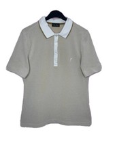 Golfino Women  s 1/4 Zip Beige Polo Size L USA 12 UK 16