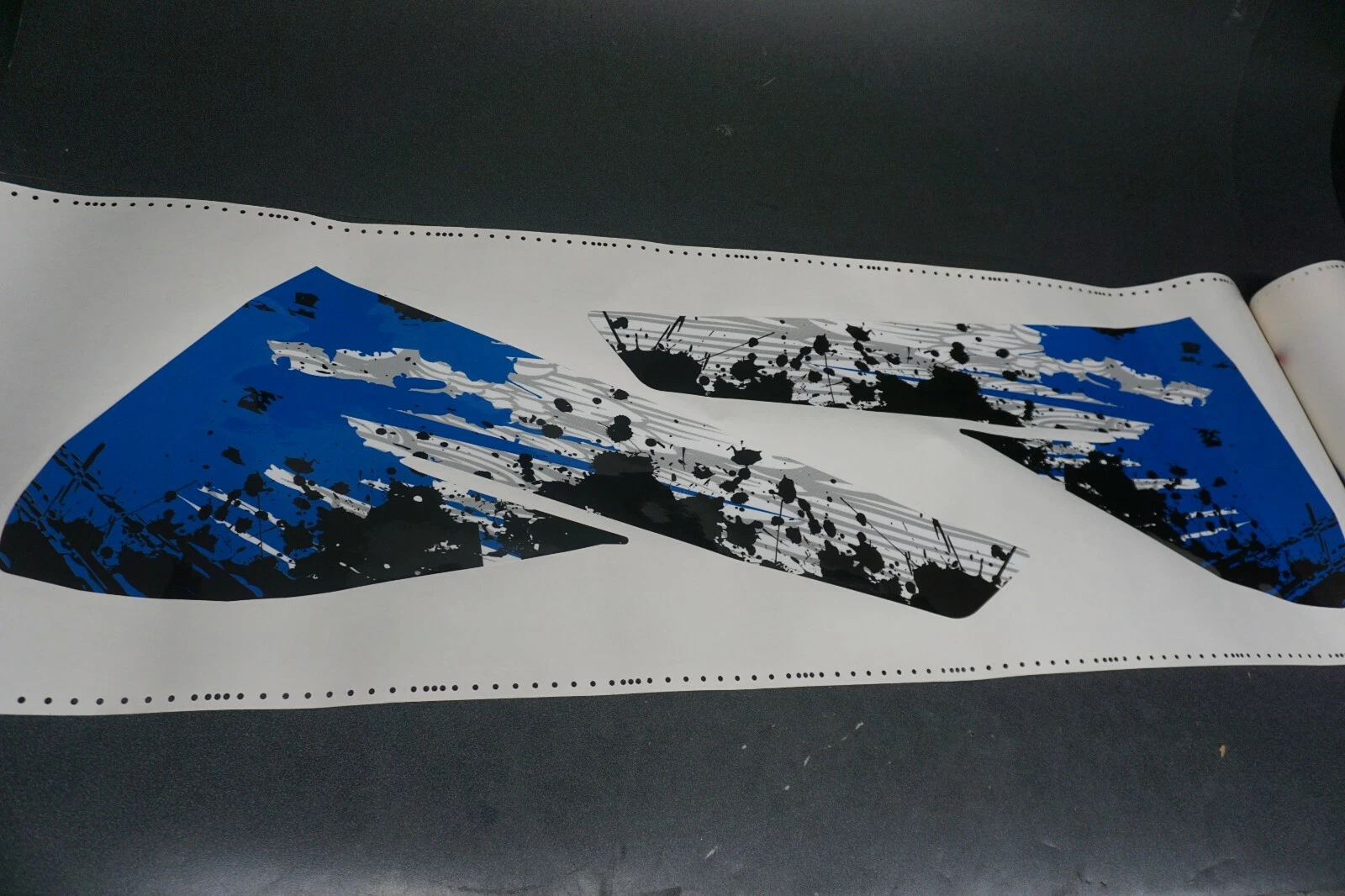 NEW ArcticFX Snowmobile Tank/Tunnel Wrap Splatter Red White Blue 155