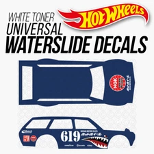 1/64 DATSUN SHARK Custom White Toner Universal WaterSlide Decal for Hot