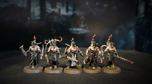Wracks painted Warhammer 40k Drukhari Aeldari Ynnari Wraithlord ...
