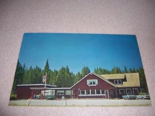 THE Y INN, TAVERN & CHEVRON GAS STATION, AUSTIN JUNCTION, BATES OR. VTG POSTCARD