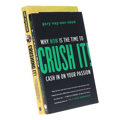 Crush It! & Crushing It! by Gary Vaynerchuk 2 Books Collection Set - Paperback