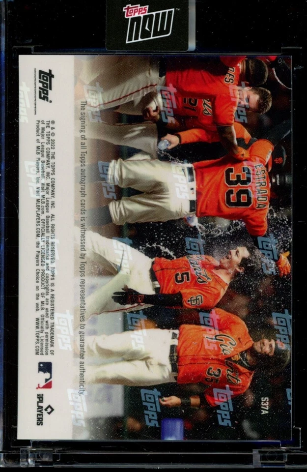 2022 Topps Now #537A Mike Yastrzemski Auto Autograph #d 63/99 - Image 2 of 2