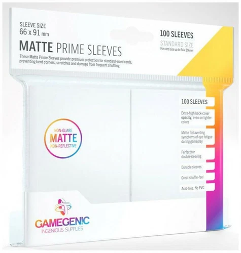 100 Gamegenic Matte Prime Standard Card Sleeves Deck Protectors 66mm x 91mm - Picture 12 of 25