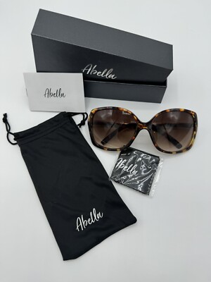 Abella Sunglasses, Large, Tortoiseshell With Bamboo Arms  display picture 1