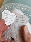 2001 RARE & RETIRED TY BEANIE BABY~MRS THE WEDDING GIFT BRIDE TEDDY BEAR 8"~NEW — photo 3