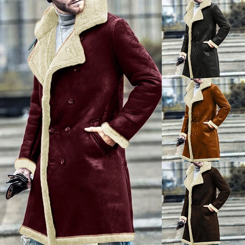 Mens lined trench hot sale coat