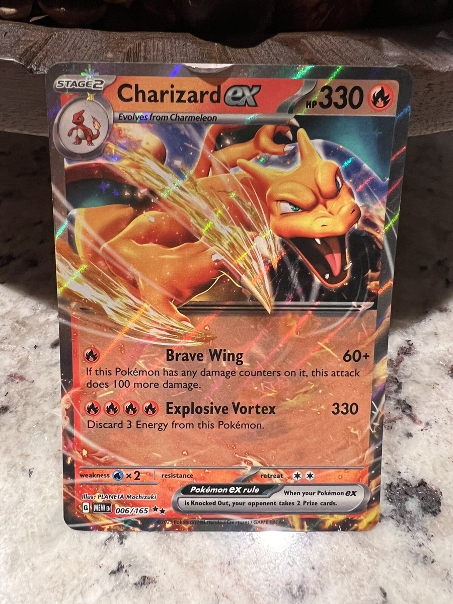 Charizard ex 006/165 Set 151 PACK Pokemon Double Rare ERROR
