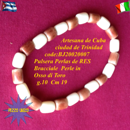 Bracciale Osso di Toro Arte Cubana Trinidad Pezzo unico - Foto 2 di 6