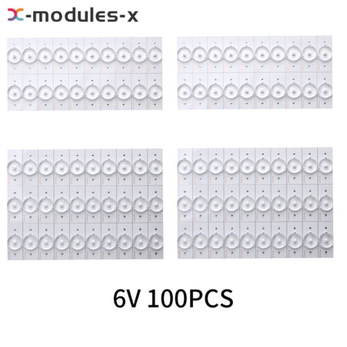 50/100PCS 3/6V LED Lamp Bead With Optical Lens Fliter For 32-65'' LED TV Repair - Picture 19 of 22