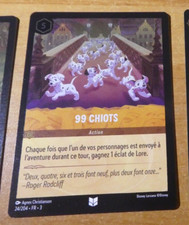 LORCANA CARD HOLO FOIL GAME TCG DISNEY CHAPITRE 3 CARTE 99 CHIOTS 24/204 FR MINT