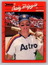 💎1990 Donruss Baseball #306 Craig Biggio - Houston Astros💎