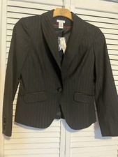WORTHINGTON Women s Size 6 Blazer Suit Jacket NEW 60 Black Comfortable Stretch