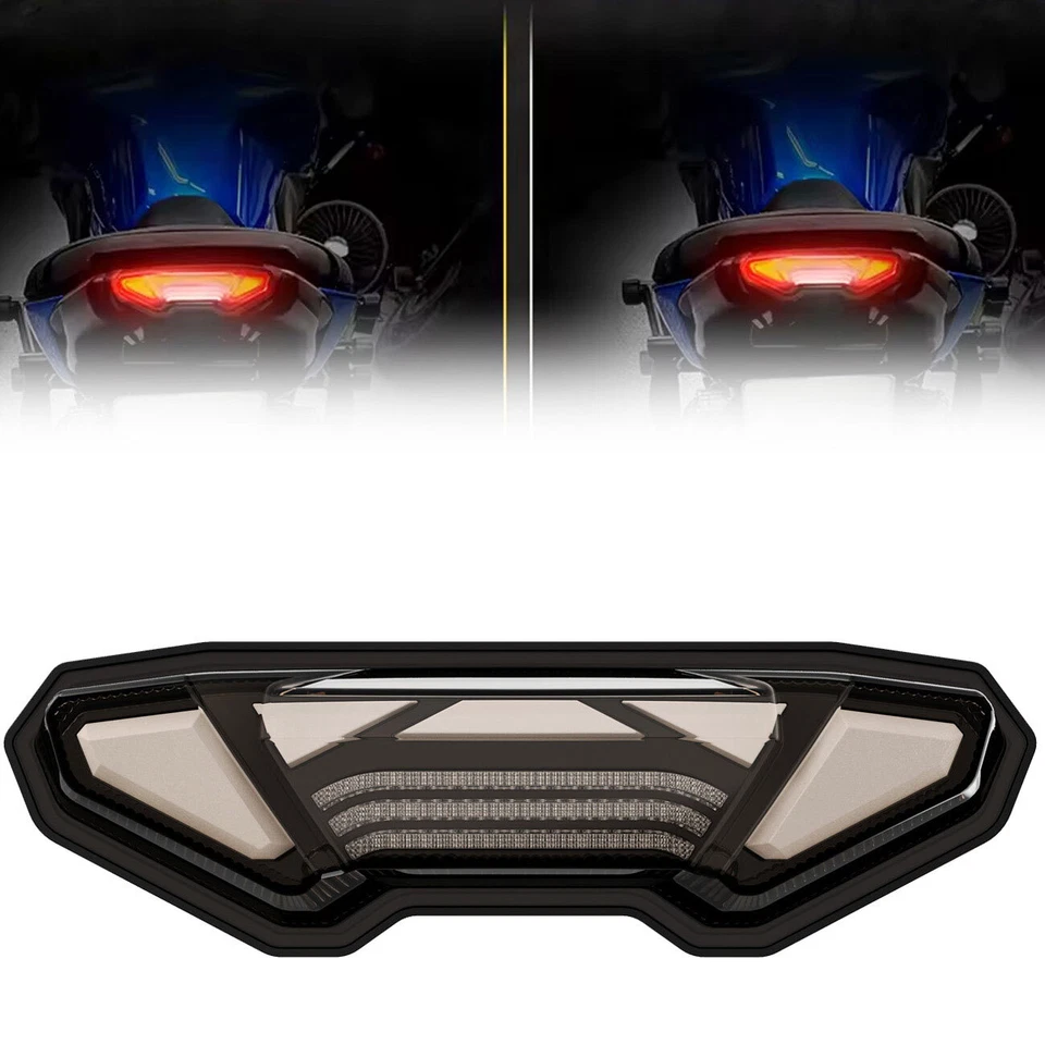 Luz trasera de freno LED ahumada Emark para Yamaha MT09 FZ09 2014-2016 MT-10 2016-2021 Foto 2 de 4