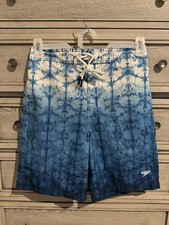 SPEEDO Men's Bondi Board Lined Printed Athletic Fit Swim Trunks Size S