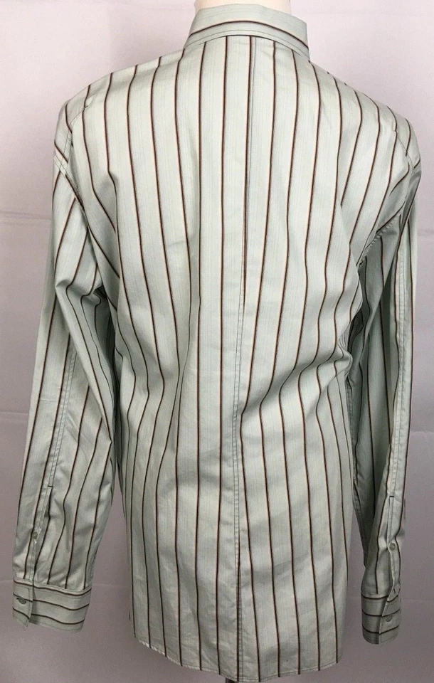 Camisa J. Lindeberg Para Hombre L (56) Botón Delantero Manga Larga Multicolor Rayas Foto 2 de 4