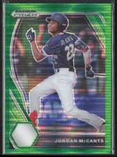 2021 Panini Prizm Draft Picks Jordan McCants Green Pulsar Prizm | Miami Marlins