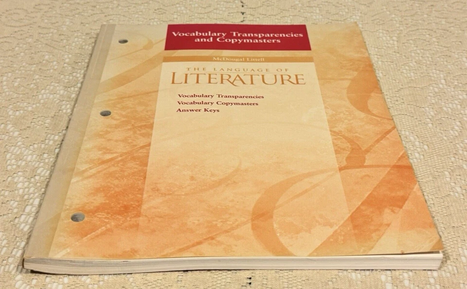 LANGUAGE OF LITERATURE: Grd 9 Vocabulary Transparencies and Copymasters PB 2000 - Image 3 of 4