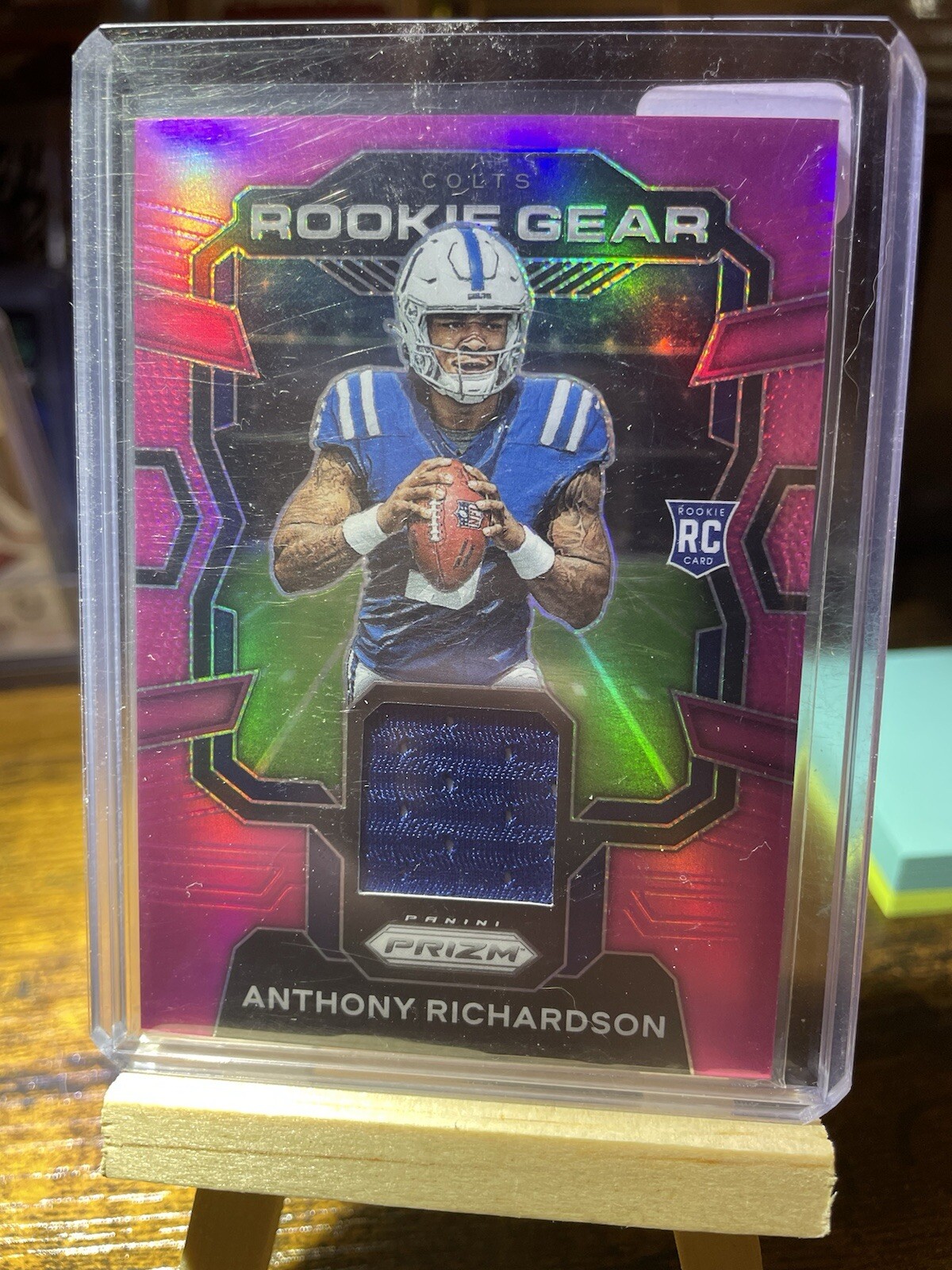 2023 Panini Prizm - Rookie Gear Pink Prizm #RG-AR Anthony Richardson (MEM, RC)