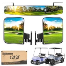 10L0L Universal Golf Cart 4 Panel Mirror for EZGO Club Car Yamaha Wink