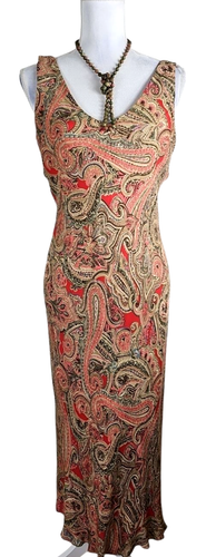 Jones New York SIGNATURE ~Woman Size 8~Multicolor Silk Floral Summer Dress Lined