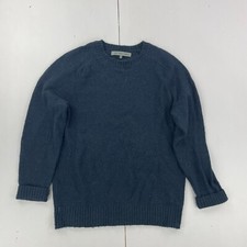 FREDERIK ANDERSON COPENHAGEN Jumper Medium Blue Mens Knit Pullover Wool Blend
