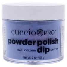 Pro Powder Polish Nail Colour Dip System Purple With Red Glitter by Cuccio 1.6oz