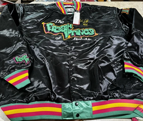 Men's Headgear Classics.  The Fresh Prince of Bel Air Jersey Satin Jacket  S.7XL image 3