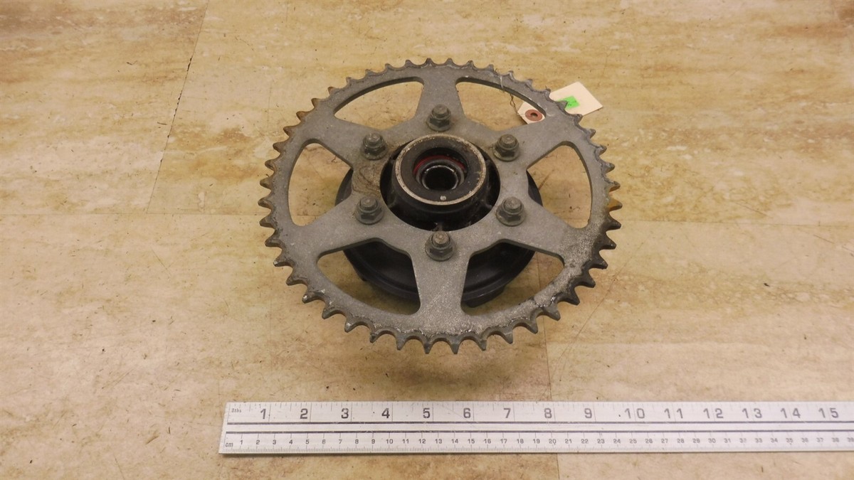 2006 Kawasaki EX650A Ninja K387-2> rear wheel sprocket and carrier